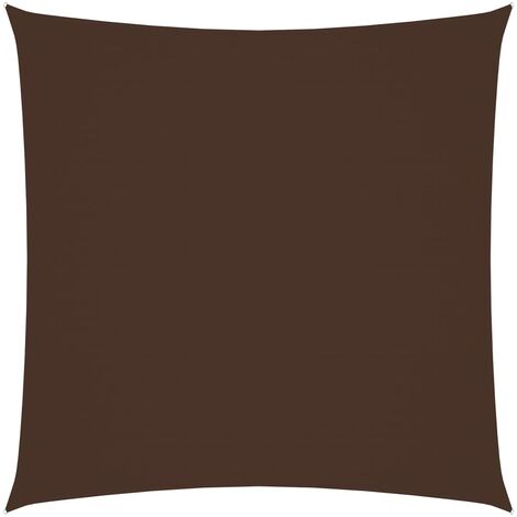 Voile d'ombrage, Protection Solaire, pour Jardin Terrasse Extérieur, Tissu Oxford carré 4x4 m Marron OIB4549E (1/5)