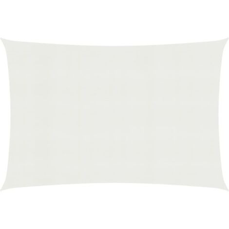Voile d'ombrage - Toile solaire - Voile de parasol 160 g/m² Blanc 3x6 m PEHD Chic-880041 (1/5)