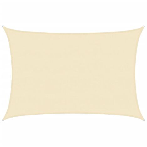 Voile d'ombrage - Toile solaire - Voile de parasol 160 g/m² Crème 5x6 m PEHD Chic-579704 (1/5)
