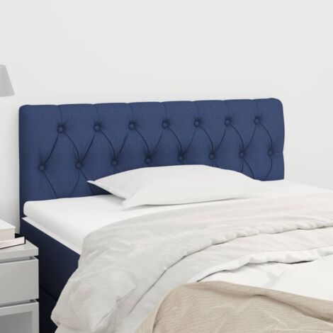Tête de lit Design industriel - Pour Lit adulte - Bleu 100x7x78/88 cm Tissu Chic-228973 (1/5)