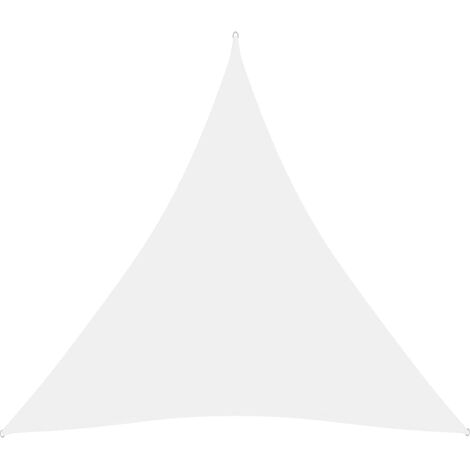 Voile d'ombrage Voile de parasol - Toile d'ombrage Tissu Oxford triangulaire 3x3x3 m Blanc BV195753 (1/6)