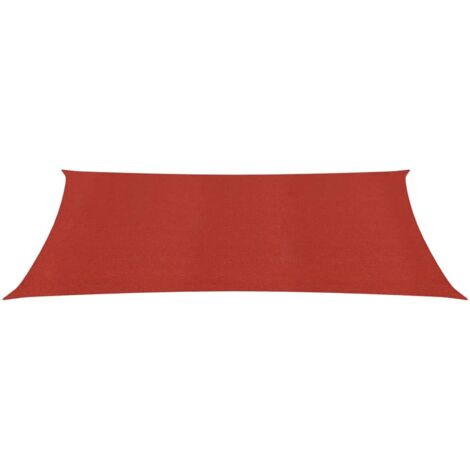 Voile d'ombrage, Protection Solaire, pour Jardin Terrasse Extérieur, 160 g/m² Rouge 4x6 m PEHD OIB1876E (1/5)