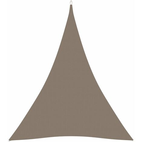 Voile d'ombrage Voile de parasol - Toile d'ombrage Tissu Oxford triangulaire 5x6x6 m Taupe BV750756 - BonneVie (1/5)