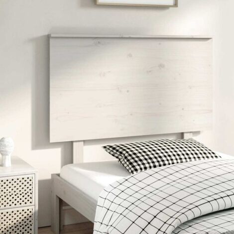 Tête de lit Design industriel - Pour Lit adulte - Blanc 104x6x82,5 cm Bois massif de pin Chic-182848 (1/5)