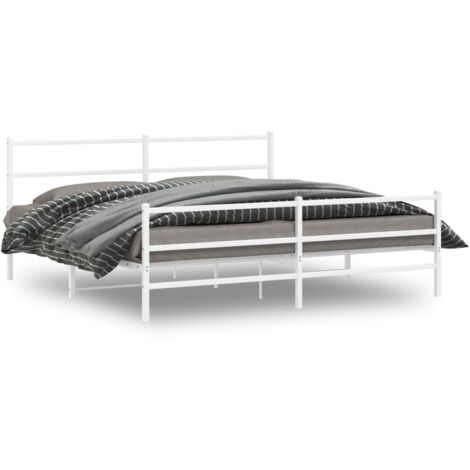 Cadre De Lit Moderne: King Size - Lit Double - Noir Bois de pin massif 200x200 cm Chic-855910 (1/5)