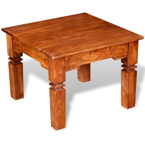 Table basse Contemporain - Bout de canapé Table Café - Bois massif 60 x 60 x 45 cm Chic-297589 (1/5)