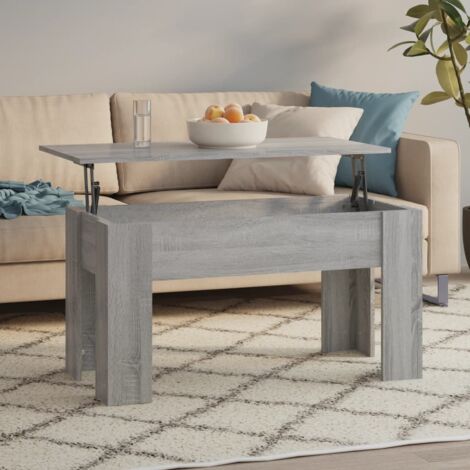 Table basse Contemporain - Bout de canapé Table Café - Sonoma gris 101x49x52 cm Bois d'ingénierie Chic-981016 (1/5)