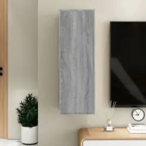 Meuble TV Moderne - Meuble de rangement - Buffet Salon - Sonoma gris 30,5x30x90 cm Bois d'ingénierie Chic-782310 (1/5)