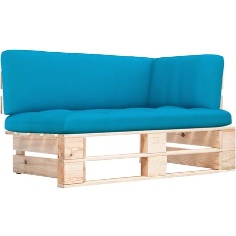 Canapé d'angle de jardin palette - Salon de jardin - Banc de jardin - Bois de pin imprégné Chic-790193 (1/5)