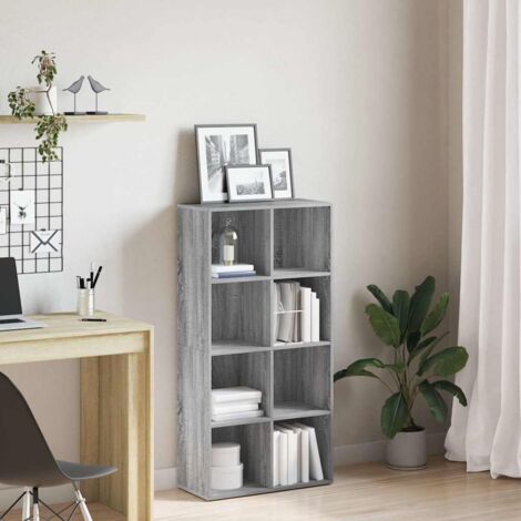 Bibliothèque Buffet bas Contemporain - Meuble Commode de Rangement - Sonoma gris 66x30x130 cm Bois d'ingénierie Chic-671591 (1/5)