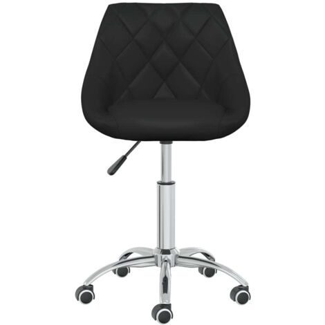 Lot de 4 Chaises de salle à manger pivotantes - Chaises à dîner Noir Similicuir BV212907 - BonneVie (1/5)