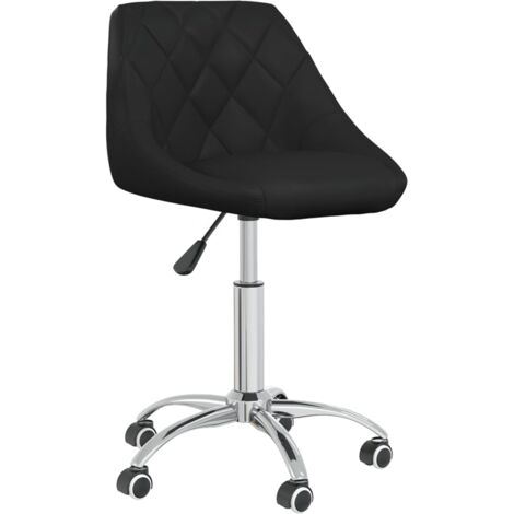 Chaise de salle à manger pivotante - Chaise à dîner Noir Similicuir BV970550 - BonneVie (1/5)