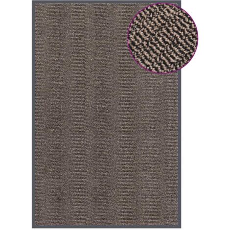 Tapis d'entrée Paillasson touffeté  Tapis de porte 120x180 cm Marron foncé 83189 (1/5)