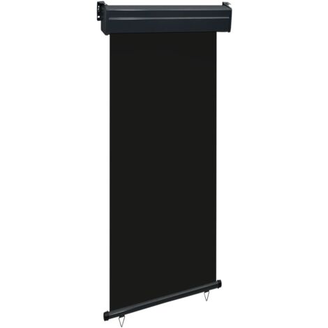 Auvent Marquise latéral de balcon, Store Banne pour Jardin Balcon Terrasse, 80x250 cm Noir OIB5272E (1/5)