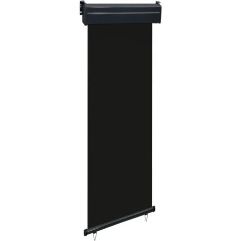 Auvent Marquise latéral de balcon, Store Banne pour Jardin Balcon Terrasse, 60x250 cm Noir OIB9502E (1/5)