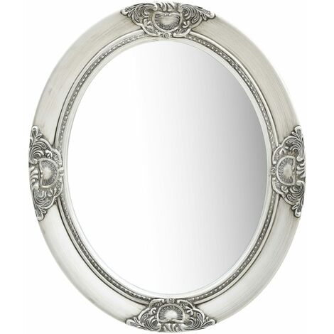 Miroir mural Moderne - Miroir de Maquillage - pour Salon, Chambre, Salle de Bain - 50x60 cm Argenté Chic-524804 (1/5)