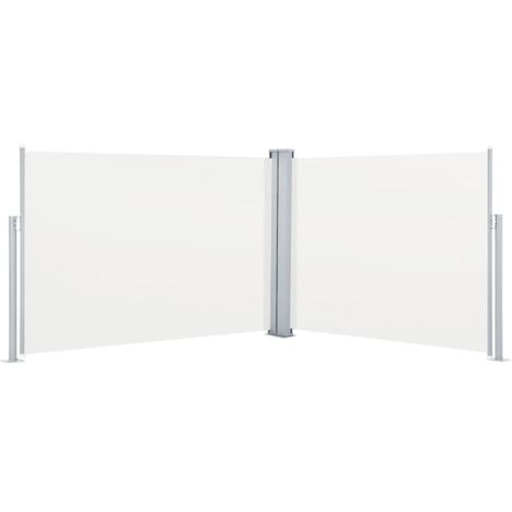 Auvent de Balcon Anti-Soleil - latéral rétractable - Auvent de jardin terrasse bistro - Crème 120 x 1000 cm Chic-243991 (1/5)