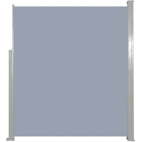 Auvent Marquise latéral rétractable, Store Banne pour Jardin Balcon Terrasse, 160 x 500 cm Gris OIB2518E (1/5)