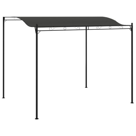 Auvent de parasol - Auvent de jardin Soleil imperméable 3 x 2,5 m Anthracite BV920054 - BonneVie (1/5)