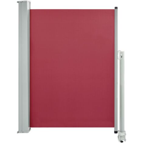 Auvent de Balcon Anti-Soleil - latéral rétractable de patio - Auvent de jardin terrasse bistro - 100x300 cm Rouge Chic-884434 (1/5)