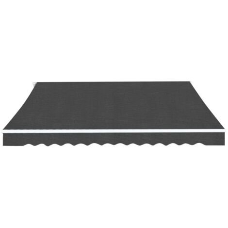 Auvent Marquise pliable manuel, Store Banne pour Jardin Balcon Terrasse, 450 cm Anthracite OIB7243E (1/5)