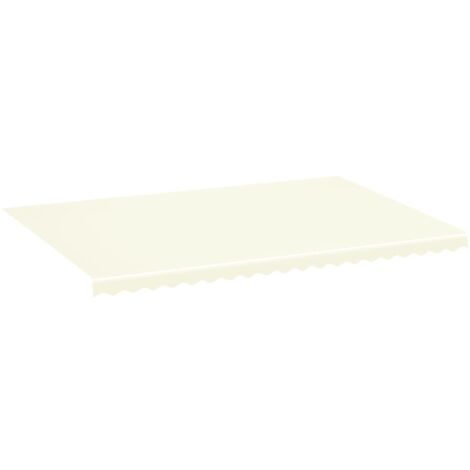 Tissu de remplacement pour auvent, Design moderne, Tissu pour Marquise, Crème 5x3,5 m OIB8242E (1/5)