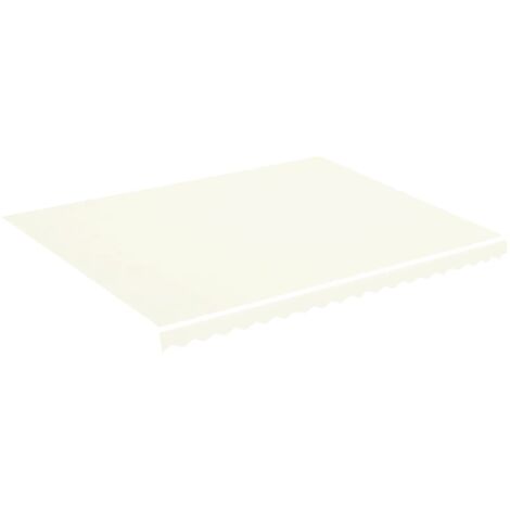 Tissu de remplacement pour auvent, Design moderne, Tissu pour Marquise, Crème 4,5x3,5 m OIB1934E (1/5)