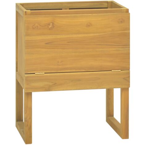 Armoire de salle de bain Moderne - Placard de Rangement - 60x45x75 cm Bois de teck solide Chic-714773 (1/5)