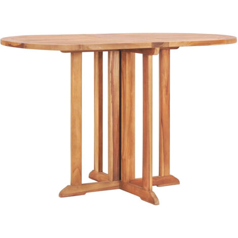 Table pliable de jardin papillon 120x70x75 Bois teck solide (1/5)