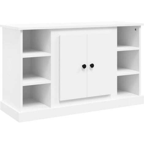 Buffet Bahut  Meuble de rangement Commode Blanc 100x35,5x60 cm Bois d'ingénierie 51663 (1/5)