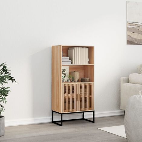 Buffet haut Meuble de rangement Commode Bahut 60x35x125 cm bois d'ingénierie 52653 (1/5)