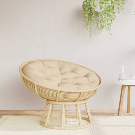 Coussin rond Coussin Déco confort beige Ø 100 x11 cm tissu oxford 71158 (1/5)