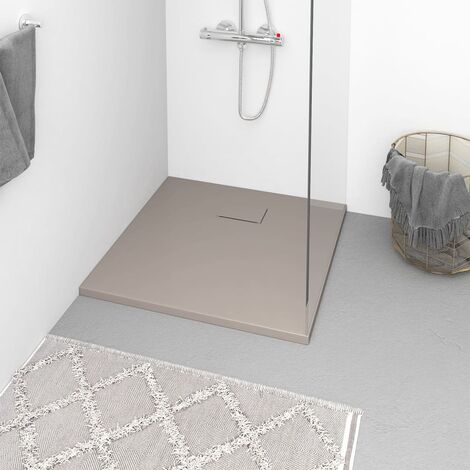 Receveur de douche à poser - Style Contemporain - SMC Marron 90x90 cm Chic-172721 (1/5)