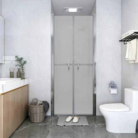 Porte De Douche Porte et paroi de douche - ESG dépoli 96x190 cm BV537386 - BonneVie (1/4)