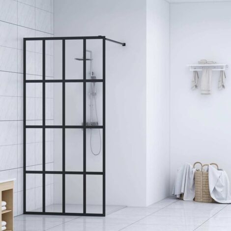 Paroi de douche - Style Contemporain - Panneau de douche Verre trempé transparent 90x195 cm Chic-939473 (1/5)
