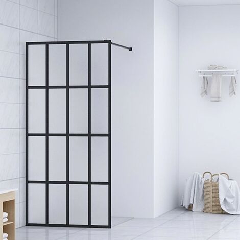Paroi de douche - Style Contemporain - Panneau de douche Verre trempé dépoli 80x195 cm Chic-835860 (1/5)