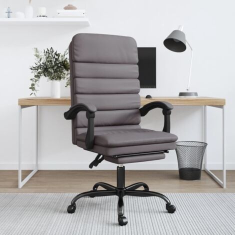 Fauteuil de massage inclinable - Fauteuil Chaise de Salon - Fauteuil de bureau Gris Similicuir Chic-706414 (1/5)