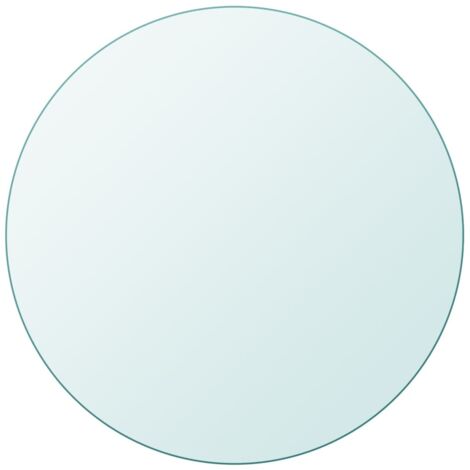 Plateau de table - Parfait pour Table à Manger, Cuisine ou Bureau ronde en verre trempé 400 mm Chic-382566
