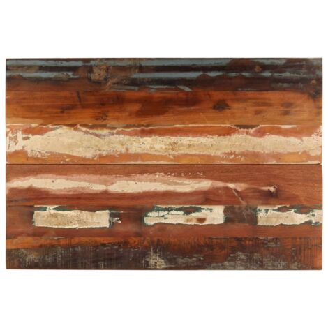 Plateau de table - Parfait pour Table à Manger, Cuisine ou Bureau rectangulaire 60x90 cm 15-16 mm Bois récupéré Chic-242122 (1/5)