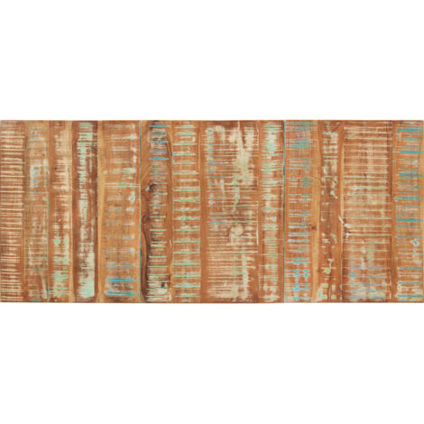 Plateau de table - Parfait pour Table à Manger, Cuisine ou Bureau rectangulaire 60x140 cm 15-16 mm Bois récupéré Chic-119835 (1/5)