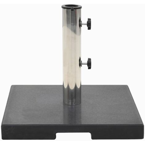 Socle de parasol, Support parasol Robuste de Qualité, Granite 20 kg Carré Noir OIB2851E (1/5)