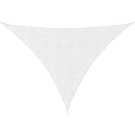 Voile de parasol/Toile d'ombrage Tissu Oxford triangulaire 2,5x2,5x3,5 m Blanc 26444 (1/5)