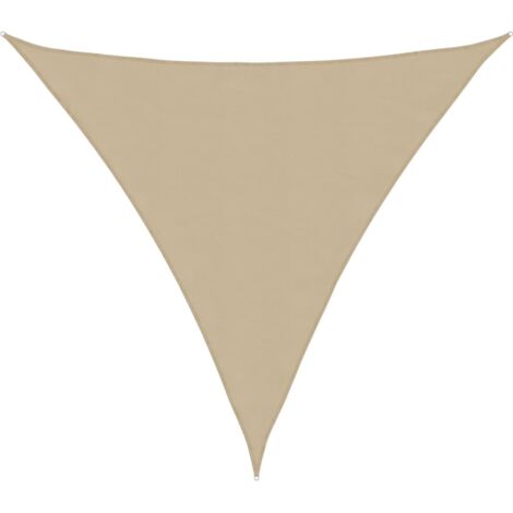 Parasol de Jardin/Parasol en tissu Oxford triangulaire 5x5x5 m Beige 55371 (1/4)