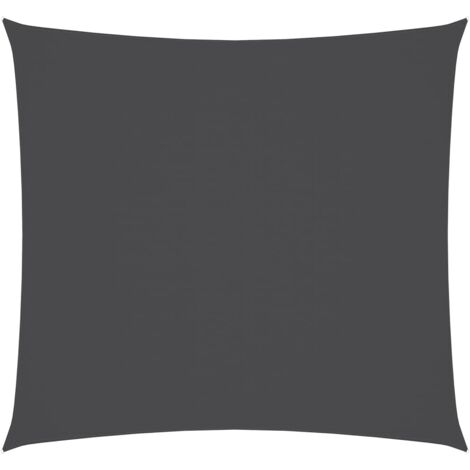 Voile de parasol/Toile d'ombrage Tissu Oxford carré 6x6 m Anthracite 19779 (1/5)
