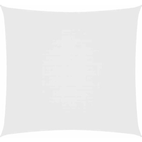 Voile de parasol/Toile d'ombrage Tissu Oxford carré 6x6 m Blanc 90244 (1/5)