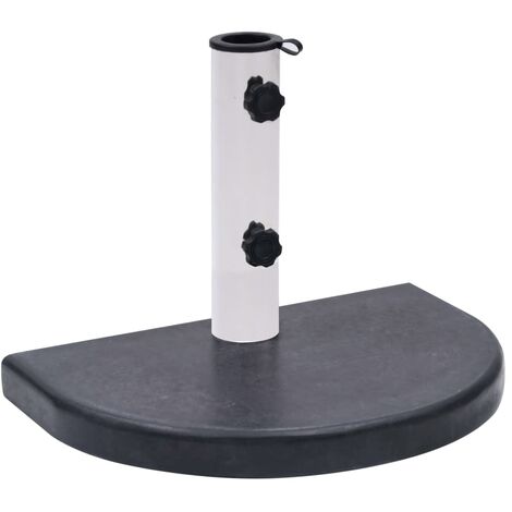 Socle de parasol/Pied de parasol haute qualité Noir 40x28x4 cm Granite 56034 (1/5)