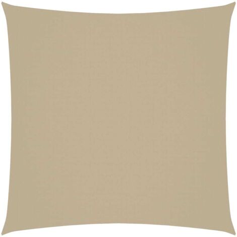 Voile d'ombrage Voile de parasol - Toile d'ombrage Tissu Oxford carré 5x5 m Beige BV666024 - BonneVie (1/5)
