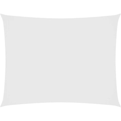 Voile de parasol/Toile d'ombrage Tissu Oxford rectangulaire 3x4 m Blanc 25700 (1/5)