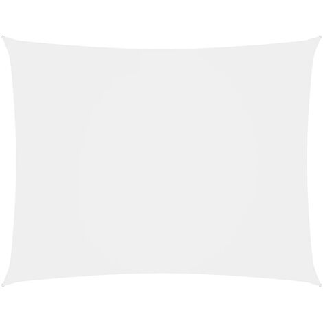 Voile d'ombrage Voile de parasol - Toile d'ombrage Tissu Oxford rectangulaire 2,5x4 m Blanc BV935919 - BonneVie (1/5)
