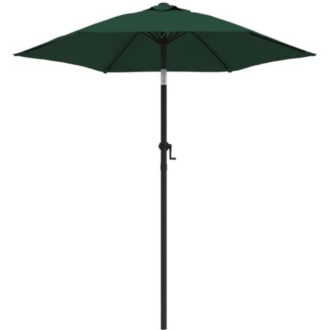 Parasol de Jardin/Parasol Vert 200x211 cm Aluminium 92960 (1/5)